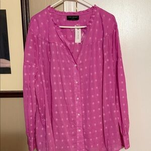 Stunning Lane Bryant Spring Blouse size 22. NWT